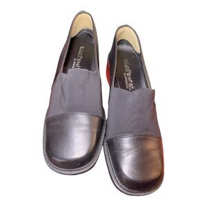 Vintage Aerosoles Black Leather Stretch Loafers Comfort Slip-On Shoes Size 7